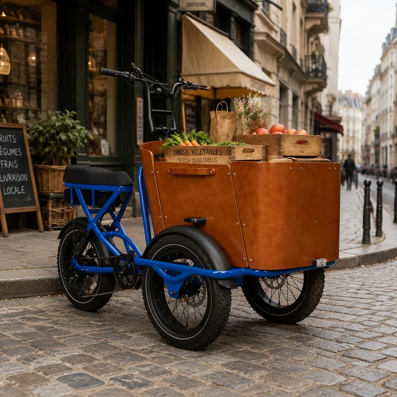 ZUMIBIKE Cargo E-Bike carrying commercial goods