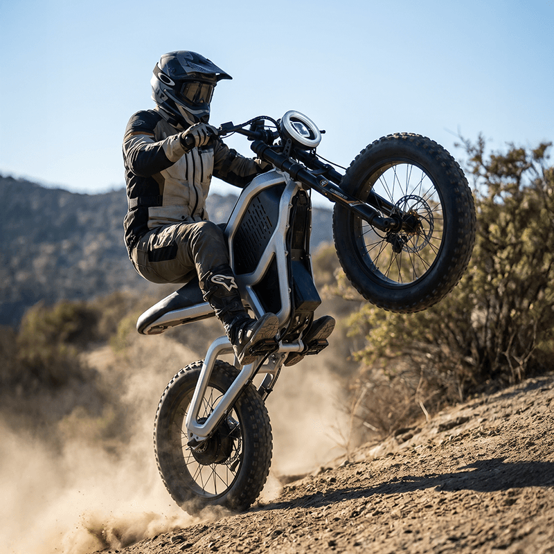 ZUMIBIKE Electric Dirt Bike riding off-road