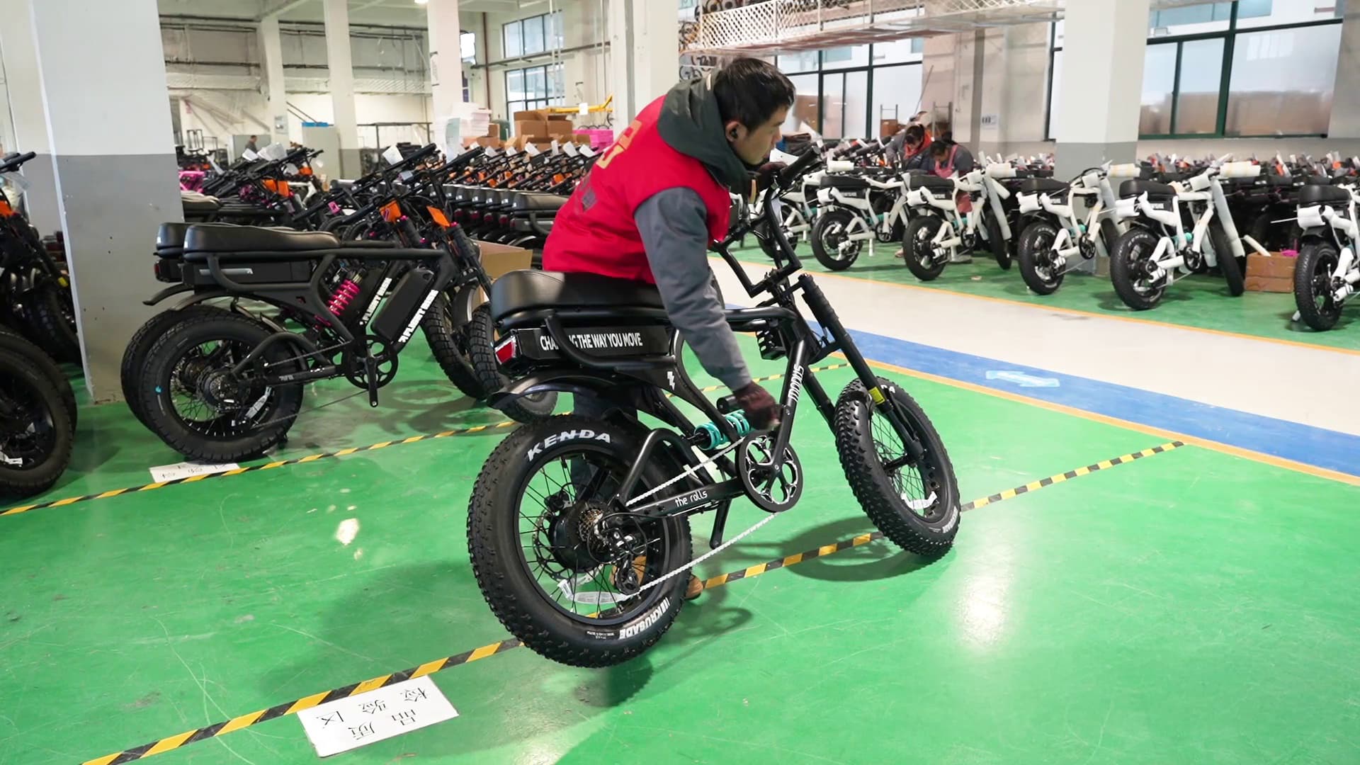 ZUMIBIKE finished electric bike undergoing ride verification