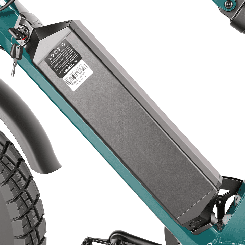 High Performance 1000W Full Suspension Fat Tire E-Bike feature 2