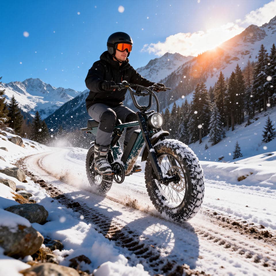 High Performance 1000W Full Suspension Fat Tire E-Bike feature 4
