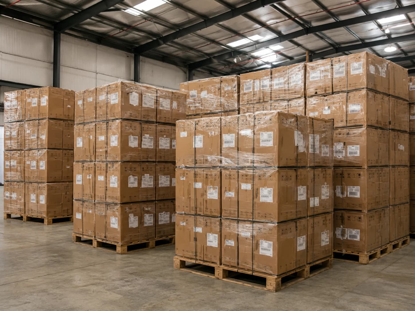 Palletized electric bike inventory